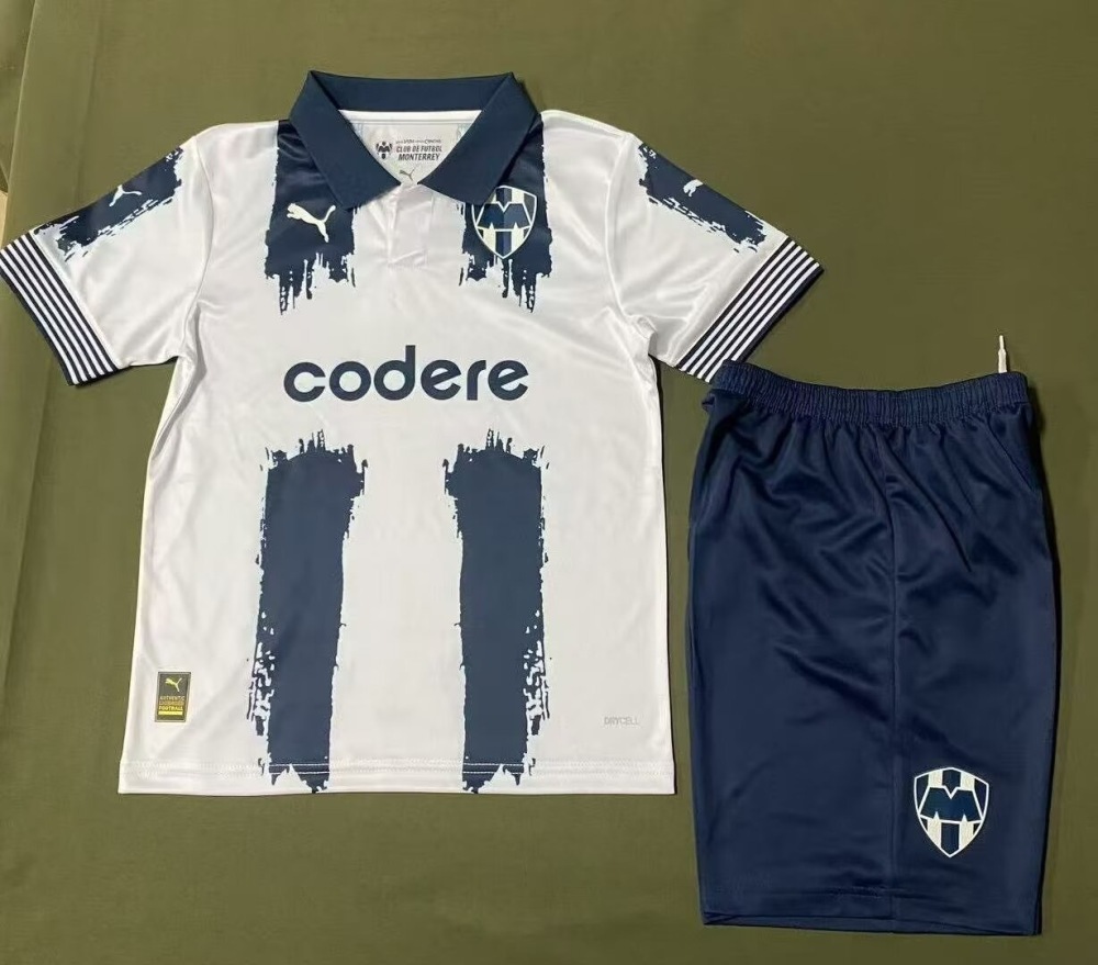 2526 Monterrey Club World Cup Away Match White Children&x27;s Clothing