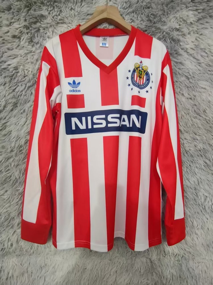 Retro Chivas Regal 90-91 Home Long Sleeve S-2XL