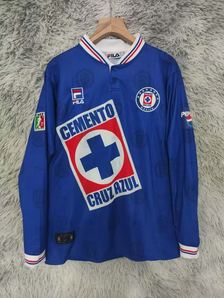98-99 Blue Cross Long-Sleeve Home S-2XL