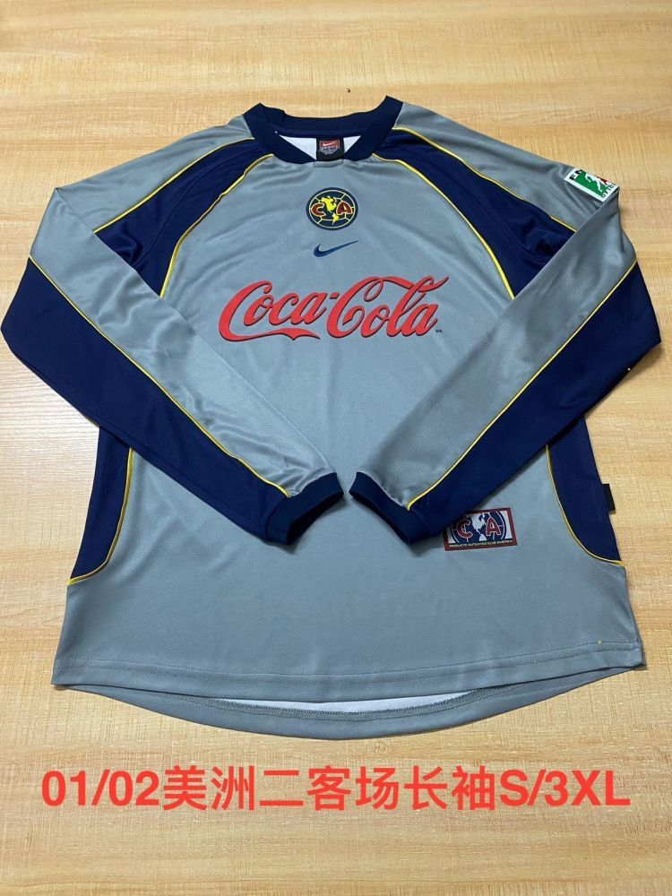 01-02 Americas Second Away Game Long-sleeved S-3XL