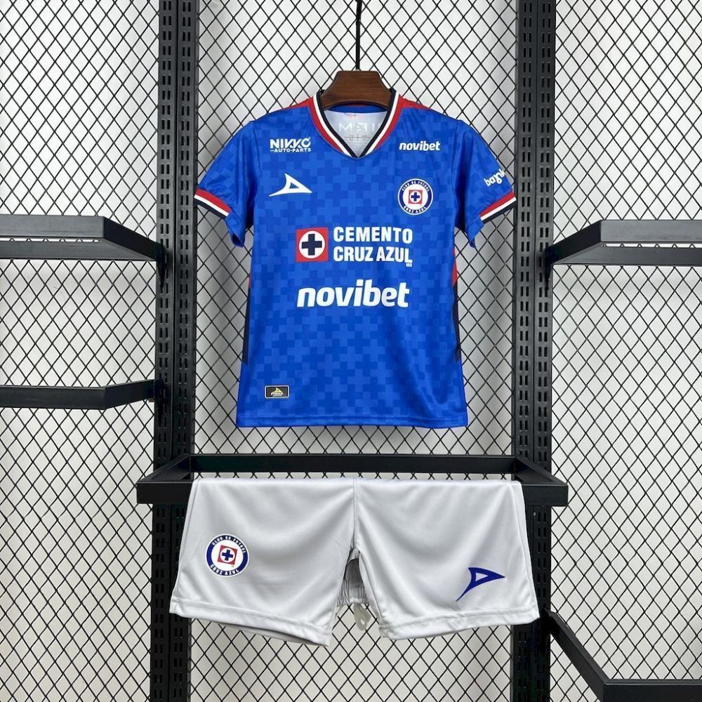 Cruz Azul 2025-26 Home Kids Kit
