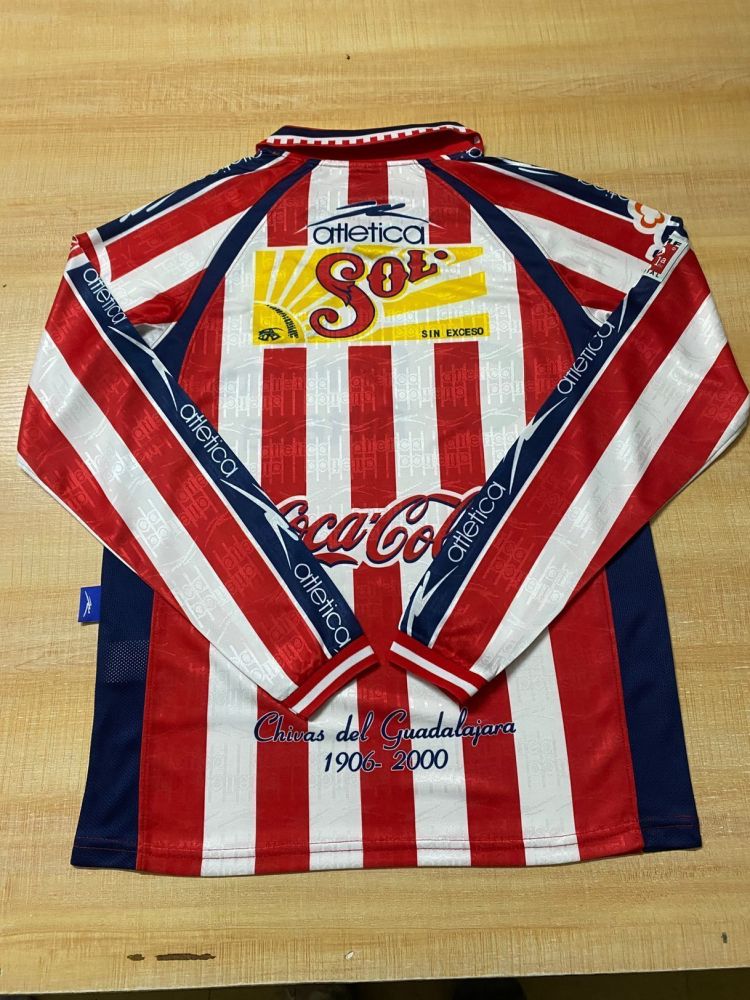 99-00 Chivas Regal Home Long-Sleeve S-3XL Jacquard Fabric