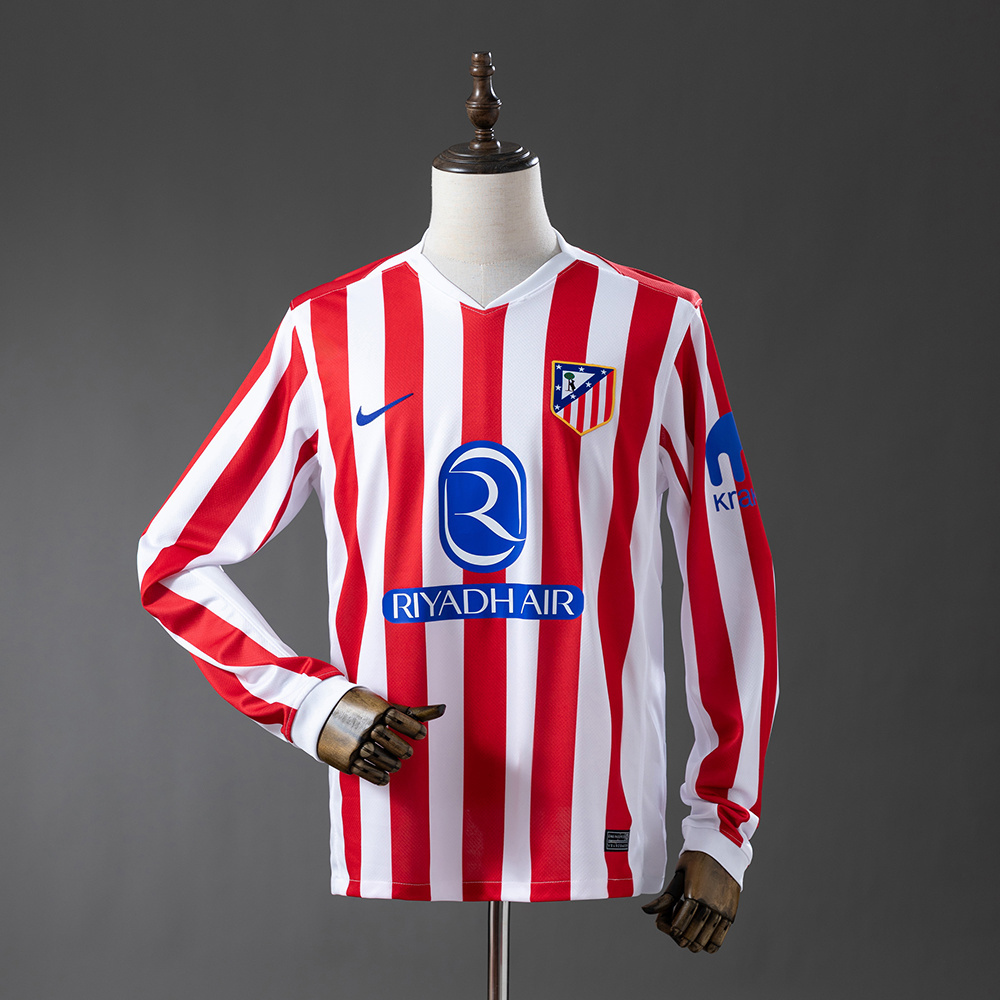 Atletico Madrid 25-26 Home Long-sleeved Jersey S-4XL