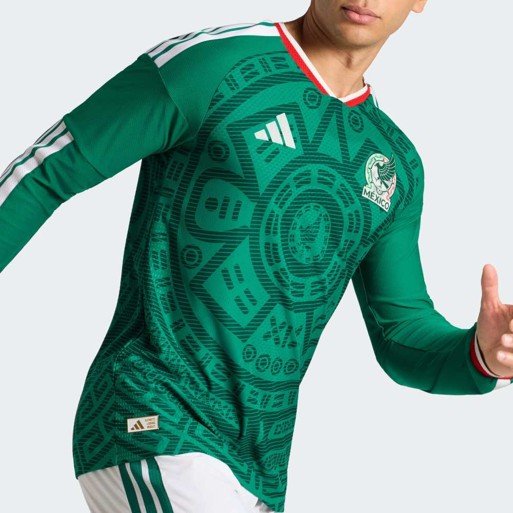 2526 Mexico Home Stadium Player Long-Sleeve T-Shirt S-4XL