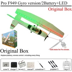 Ponyobaby WLtoys F949 2.4G 3D6G 3Ch RC Airplane Fixed Wing Plane Outdoor Toys Drone RTF Upgrade Version Digital Servo F949S With Gyroscope