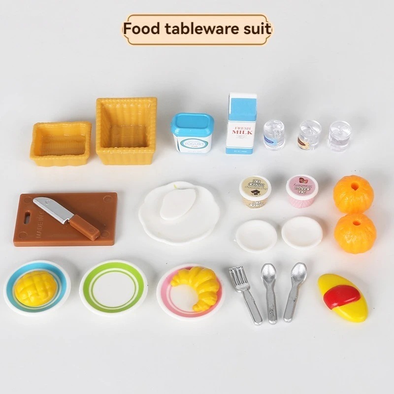 Ponyobaby Children's simulated play house mini toy model ornaments