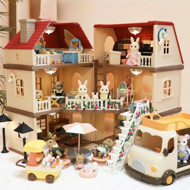 Ponyobaby Children's simulated play house mini toy model ornaments