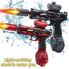 Ponyobaby Led Light Emitting Electric Water Gun Toys Children Automatic Sensor Lights Water Pistol Summer Outdoor Beach Pool Toy for Kids
