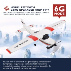 Ponyobaby WLtoys F949 2.4G 3D6G 3Ch RC Airplane Fixed Wing Plane Outdoor Toys Drone RTF Upgrade Version Digital Servo F949S With Gyroscope
