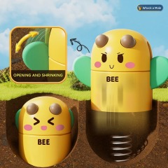 Ponyobaby Baby Mole Hammer Whack Toy Kids Cute Animal Hand Percussion Sound Educational Sensory Develop Toys for 3 Year Children Gifts