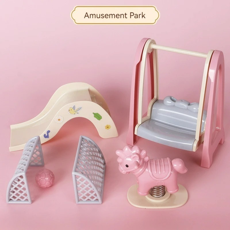 Ponyobaby Children's simulated play house mini toy model ornaments