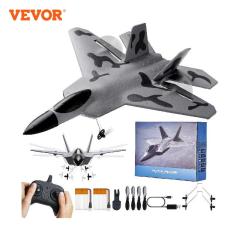Ponyobaby VEVOR F-22 RC Plane 2.4G Aircraft Remote Control Flying Glider Airplane with 6-Axis Stabilizer EPP Foam Toys for Children Gifts
