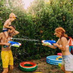 Ponyobaby  Water Guns for Kids - Summer Soaker Squirt Guns, 400CC/40ft for 3 Years Old and up Boys Girls Adults - 2 Pack Outdoor Toy for Swimming Pool Yard Lawn Beach