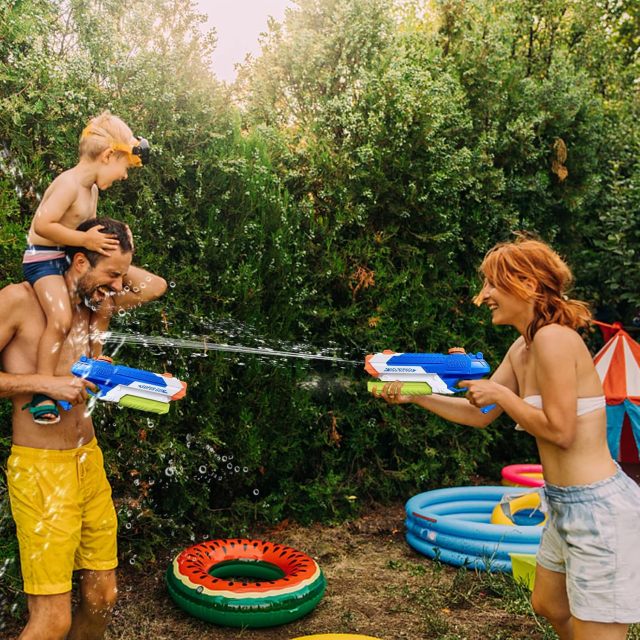 Ponyobaby  Water Guns for Kids - Summer Soaker Squirt Guns, 400CC/40ft for 3 Years Old and up Boys Girls Adults - 2 Pack Outdoor Toy for Swimming Pool Yard Lawn Beach