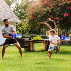 Ponyobaby Quanquer 3 Pack Water Guns for Kids Adults - 600CC Squirt Water Toy Gun Super Blaster Soaker Long Range High Capacity Swimming Pool Beach Outdoor Fighting Toy for Boys Girls (Blue)