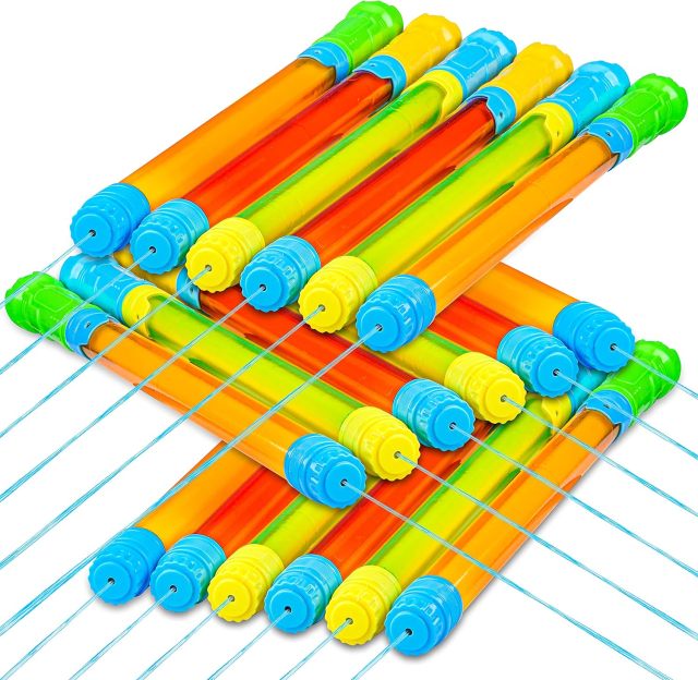 Ponyobaby 18 Pack 16.5'' Water Gun,Super Soaker Blaster Squirt Guns, Bulk Summer Outdoor Swimming Pool, Backyard, Beach Water Game Fighting Play Pool Toys