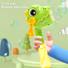 Ponyobaby dinosaur Hand Crank Bubble Machine,Bubble Blower for Kids Ages 3-8,Toddlers 3 and up Bubble Maker for Bathtub Bath,Summer Bubbles Blowing Toy for Indoor Outdoor Beach Birthday Party