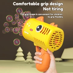 Ponyobaby 35 hole children's handheld bubble blowing toy dinosaur cartoon electric bubble machine Gatling without battery and bubble water