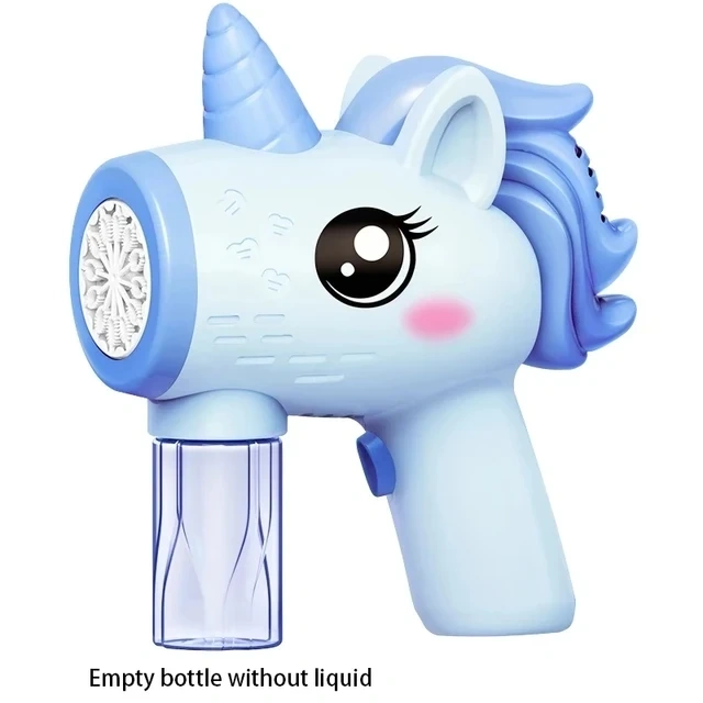 Ponyobaby New Dinosaur Electric Automatic Light Bubble Machine Bubble Gun Summer Beach Bathing Outdoor Games Children's Gift Toys