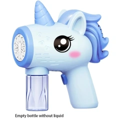 Ponyobaby New Dinosaur Electric Automatic Light Bubble Machine Bubble Gun Summer Beach Bathing Outdoor Games Children's Gift Toys