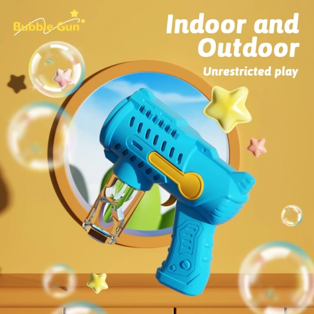 Ponyobaby Outdoor wedding bubble gun toy, children's bubble toy, parent-child interactive game without battery bubble water