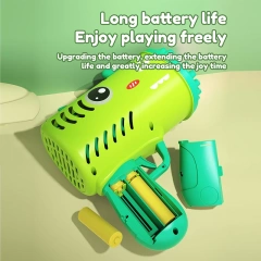 Ponyobaby 35 hole children's handheld bubble blowing toy dinosaur cartoon electric bubble machine Gatling without battery and bubble water