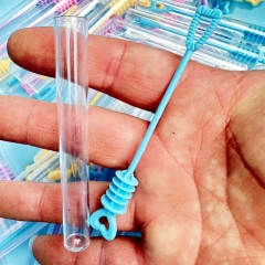 Ponyobaby Children's Bubble Blowing Toy Bubble Water Summer Mini Compact Portable 10CM Small Test Tube Bubble Stick with Bubble Water