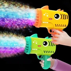 Ponyobaby 35 hole children's handheld bubble blowing toy dinosaur cartoon electric bubble machine Gatling without battery and bubble water