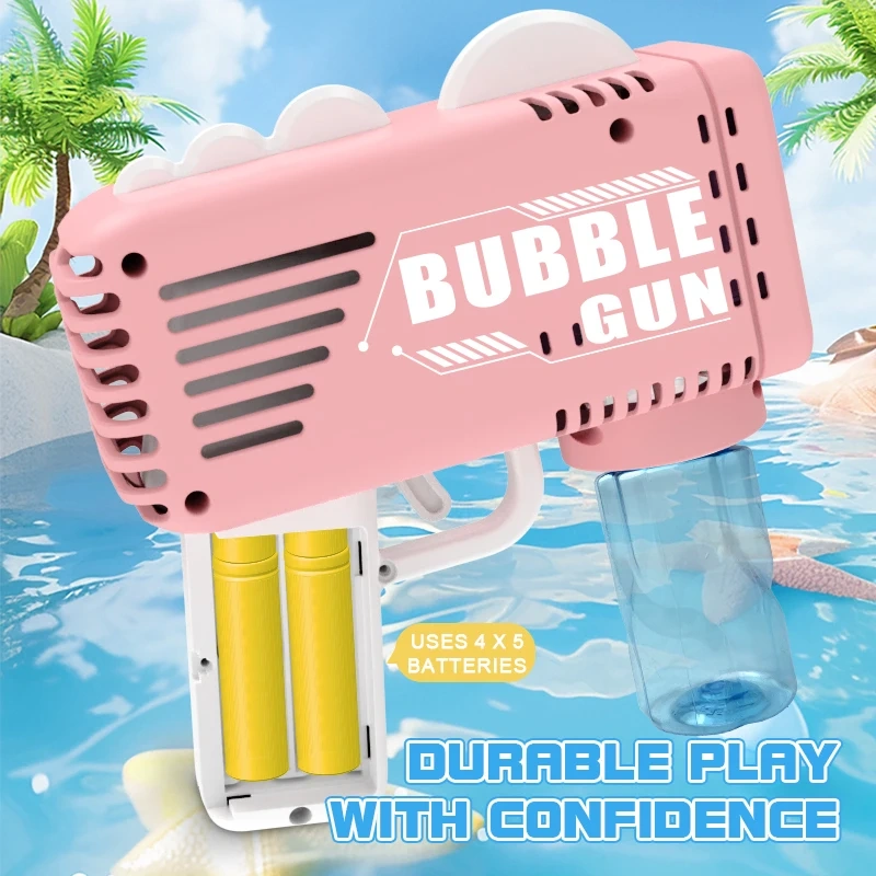 Ponyobaby Children's Bubble Toy Dinosaur Bubble Gun Fully Automatic Bubble Toy Parent Child Interactive Game without Battery Bubble Water