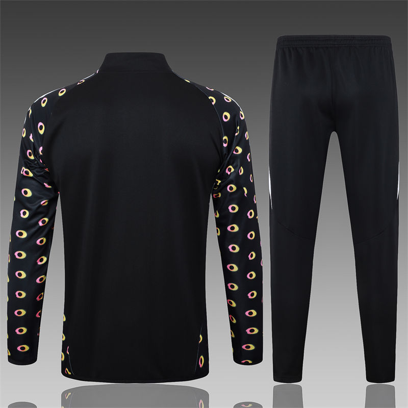 【Adult Training Wear 】A795 # 2425 Long Pull Juventus Black Inkjet