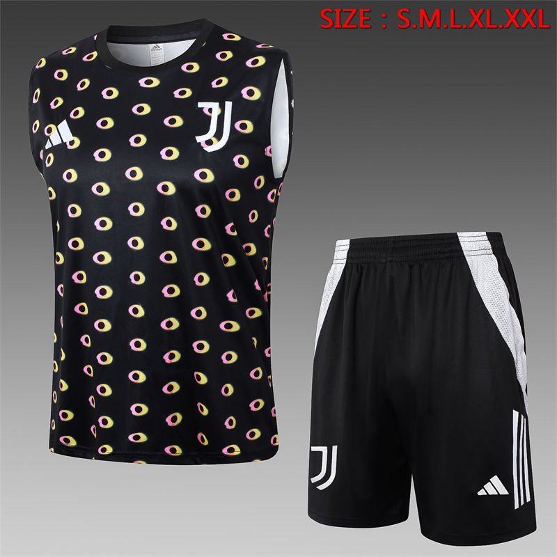 【Adult Training Vest 】D1190 # 2425 vest Juventus black inkjet