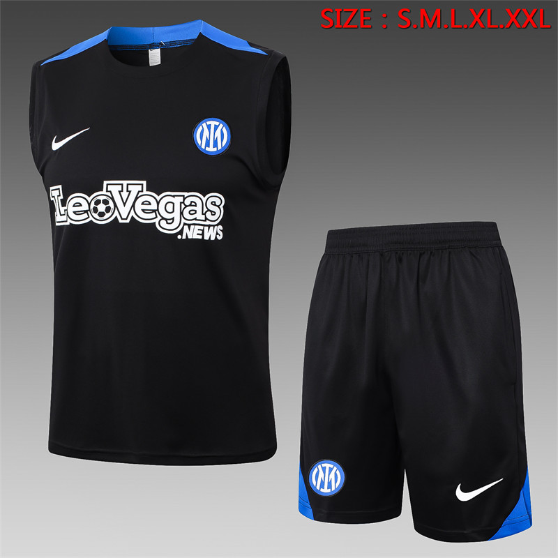 【Adult Training Vest 】D1031 # 2425 vest Inter Milan black