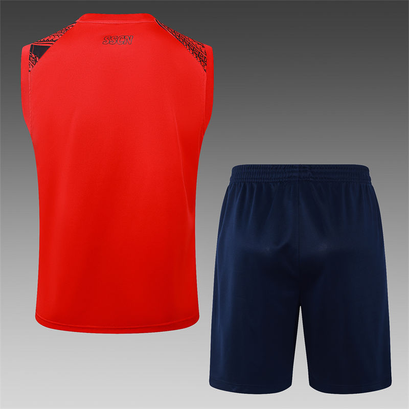 【Adult Training Vest 】D1191 # 2425 vest Napoli red