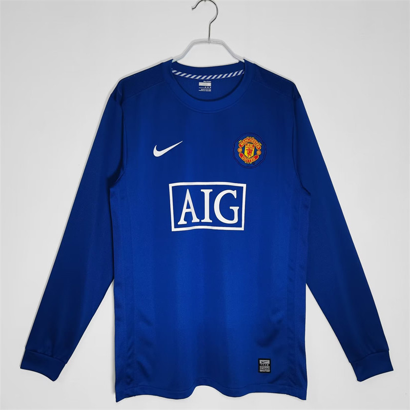 【Retro shirt Long sleeves】2008/09 M-U Third Away Jersey
