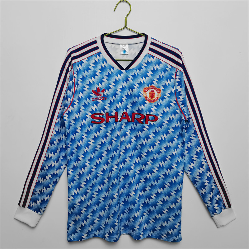 【Retro shirt Long sleeves】1990/92 M-U Away Jersey