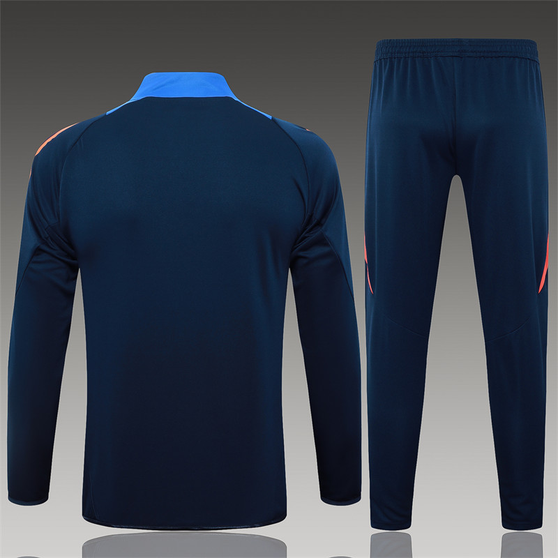 【Adult Training Wear 】A772 # 2425 Long Pull Juventus on Blue