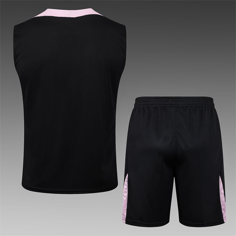 【Adult Training Vest 】D1232 # 2425 Vest Jordan PSG Black (Shoulder Pink)