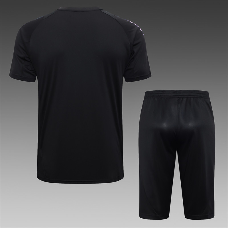 【Adult Training Short sleeve】 D1051 # 2425 short sleeved Germany black (with cropped pants)