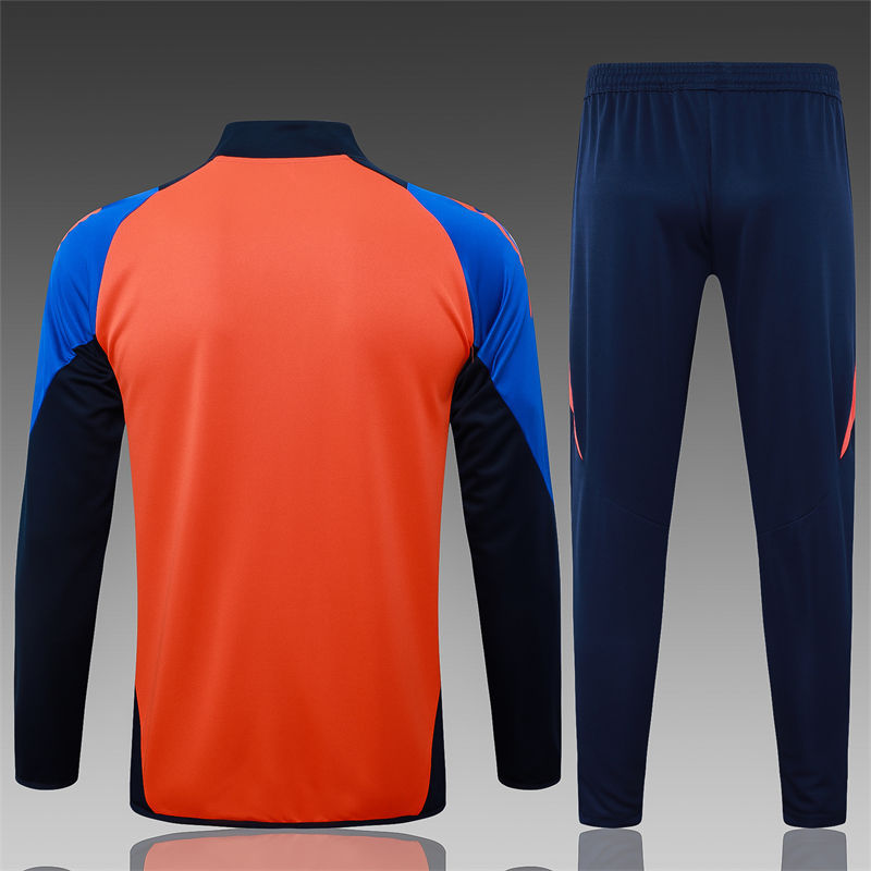 【Adult Training Wear 】A789 # 2425 Long Pull Juventus Orange