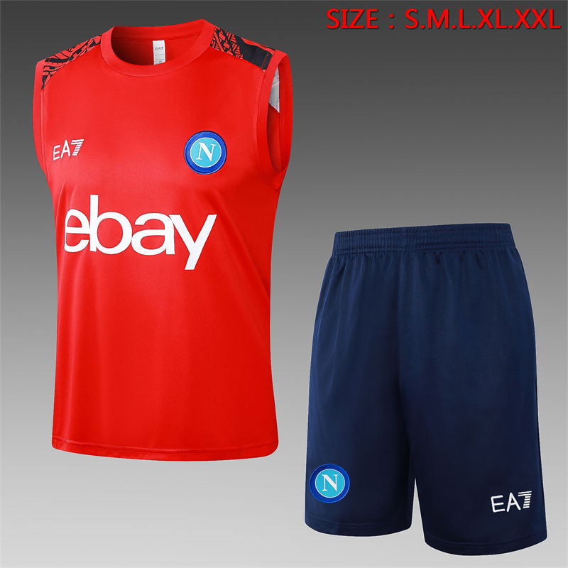 【Adult Training Vest 】D1191 # 2425 vest Napoli red