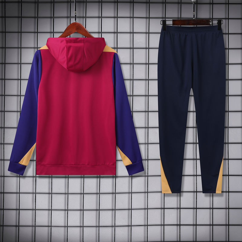 【Adult Training Wear 】418 # 24/25 Barcelona hooded training wear