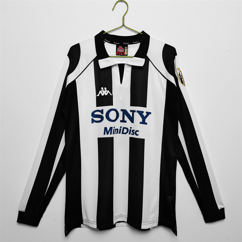 【Retro shirt Long sleeves】1997/98 Juventus Home Jersey