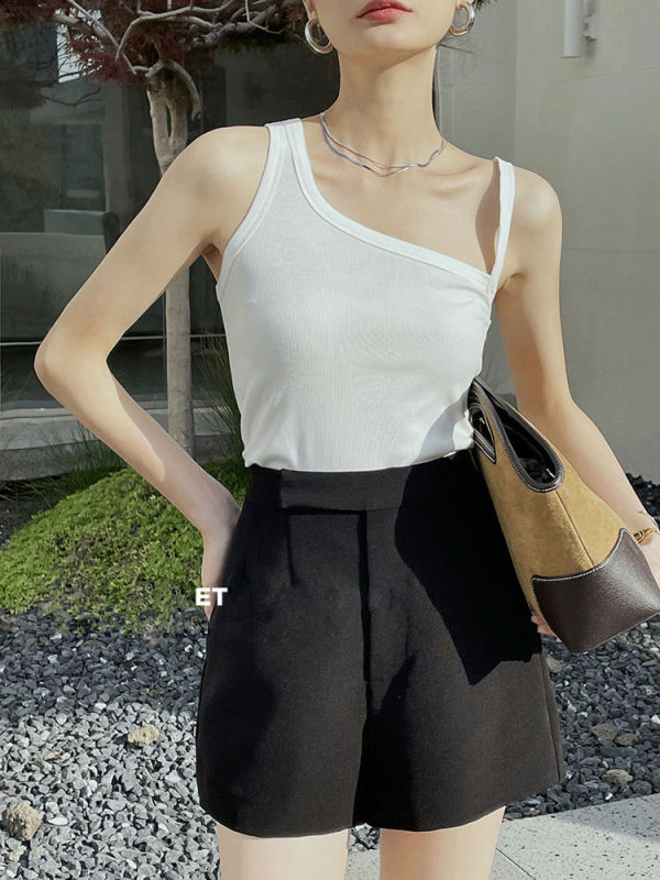 White off shoulder vest