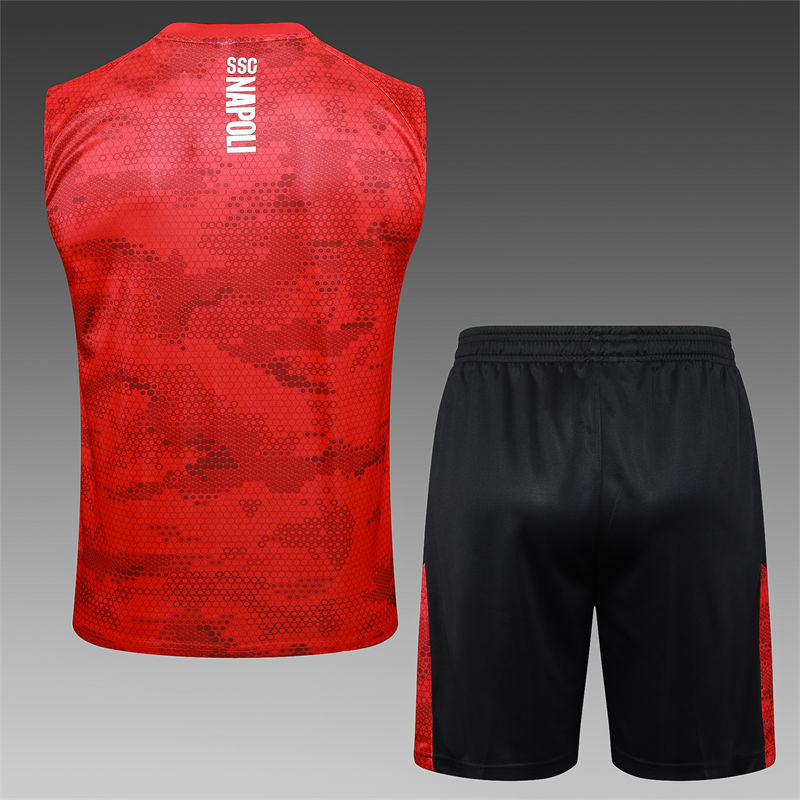 【Adult Training Vest 】D1228 # 2425 vest Napoli red inkjet