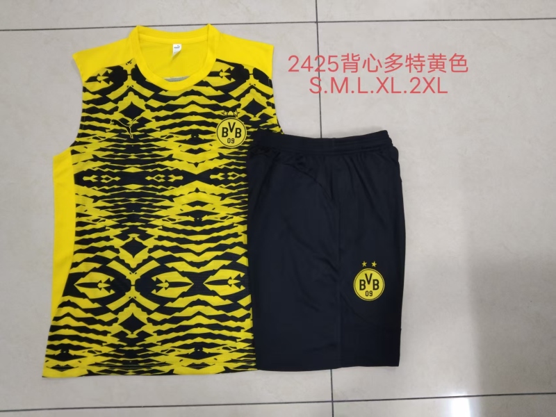 【Adult Training Vest 】D1273 # 2425 Vest Dortmund Yellow Black Inkjet