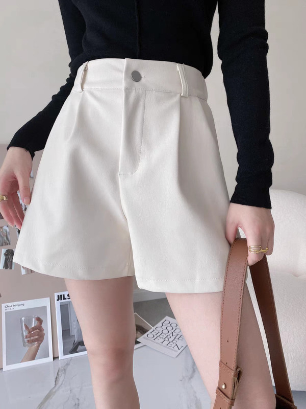 White high waisted shorts