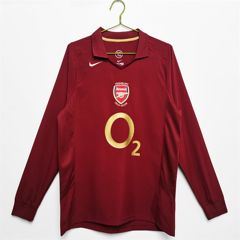 【Retro shirt Long sleeves】2005/06 Arsenal Home Jersey