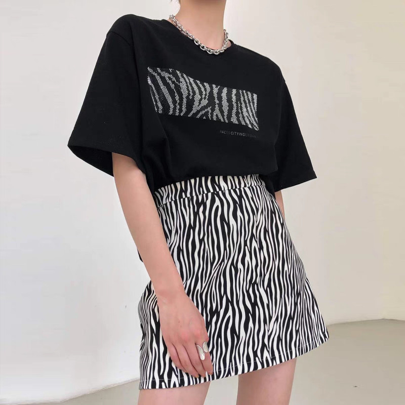 Leopard print high waisted shorts