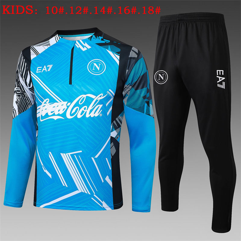 【Kids Kit Training Wear】E969 # 2425 Half Pull Napoli Lakeland Inkjet Children's Clothing