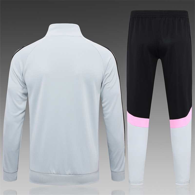 【Adult Training Wear 】A739 # 2425 Long Pull Juventus Light Grey